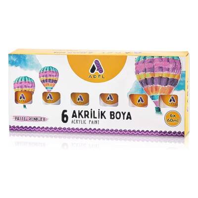 Adel Akrilik Boya 60X6 Pastel Renkler