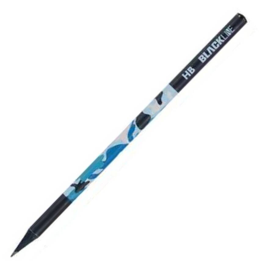 Adel Blackline Kamuflaj Kurşun Kalem HB-Mavi - 1