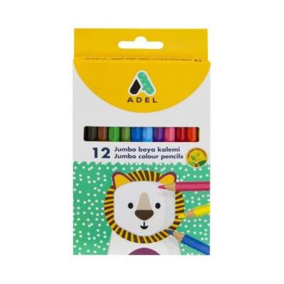 Adel Jumbo Hexa Boya Kalemi 12 Renk Tam Boy 211 9510 001