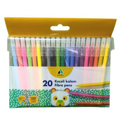 Adel Keçeli Kalem Karışık 20 Renk 222 0223 100