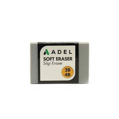 Adel Soft Eraser Silgi 2B-4B 008-Gri