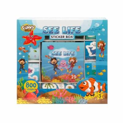 Aden Oyuncak Deniz Yaşamı Sticker Seti 802 Parça Adn-3420 - 1