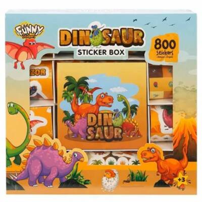 Aden Oyuncak Dinozor Sticker Seti 802 Parça Adn-3437