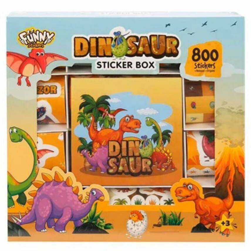 Aden Oyuncak Dinozor Sticker Seti 802 Parça Adn-3437 - 1