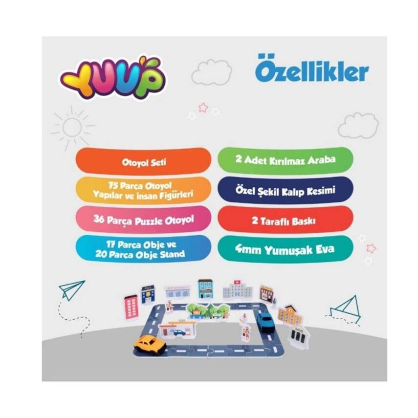 Aden Oyuncak My City Otoyol Puzzle Seti Adn-3413 - 3