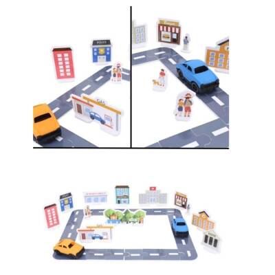 Aden Oyuncak My City Otoyol Puzzle Seti Adn-3413 - 4