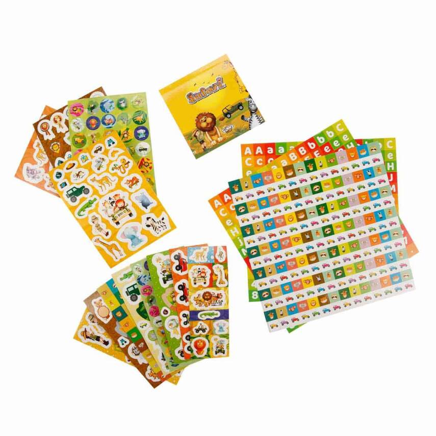 Aden Oyuncak Safari Sticker Seti 802 Parça Adn-3161 - 3