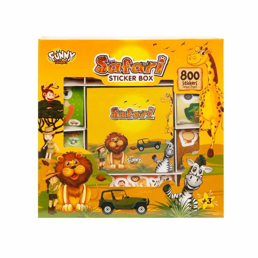 Aden Oyuncak Safari Sticker Seti 802 Parça Adn-3161 - 1