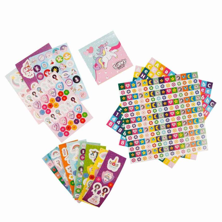 Aden Oyuncak Unicorn Sticker Seti 802 Parça Adn-3444 - 2