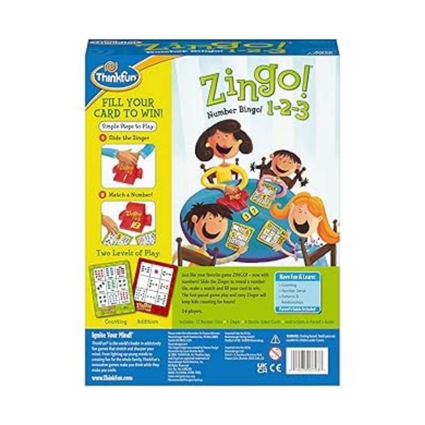 Adore Oyuncak Zingo! 1-2-3 Parents Choice Gold Award Ödüllü İngilizce Sayı ve Resim Eşleştirme Kutu Oyunu - 2