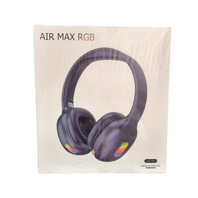 Air Max Rgb Led Işıklı Stereo Kulaklık-Lacivert