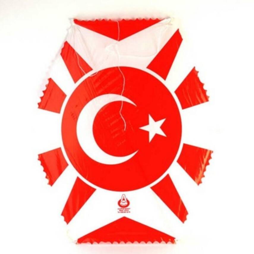 Arık Oyuncak İpli Uçurtma-Kırmızı Beyaz - 1