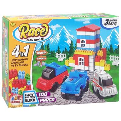Asya Oyuncak Ant Blocks 100 Parça City Set Ant 011