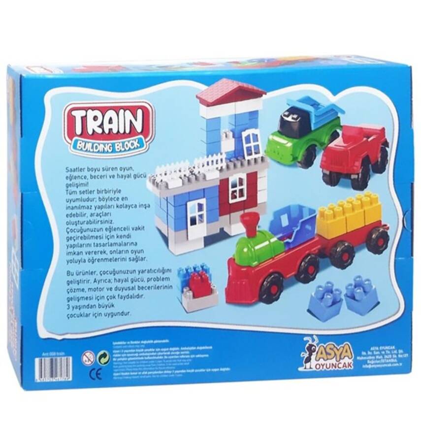 Asya Oyuncak Ant Tren Garı Blocks 100 Parça Ant008 - 2
