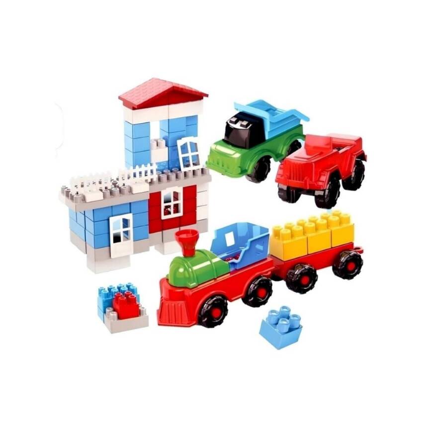 Asya Oyuncak Ant Tren Garı Blocks 100 Parça Ant008 - 3