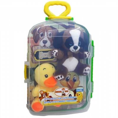 Asya Oyuncak Bavul Peluş İkili Civciv Köpek Cese-10040