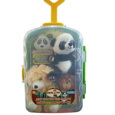 Asya Oyuncak Bavul Peluş İkili Panda Ayı Cese-10040