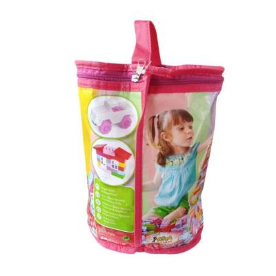 Asya Oyuncak Çantalı Blocks Pastel 120 Parça Ant 122-Kırmızı Çantalı - 2