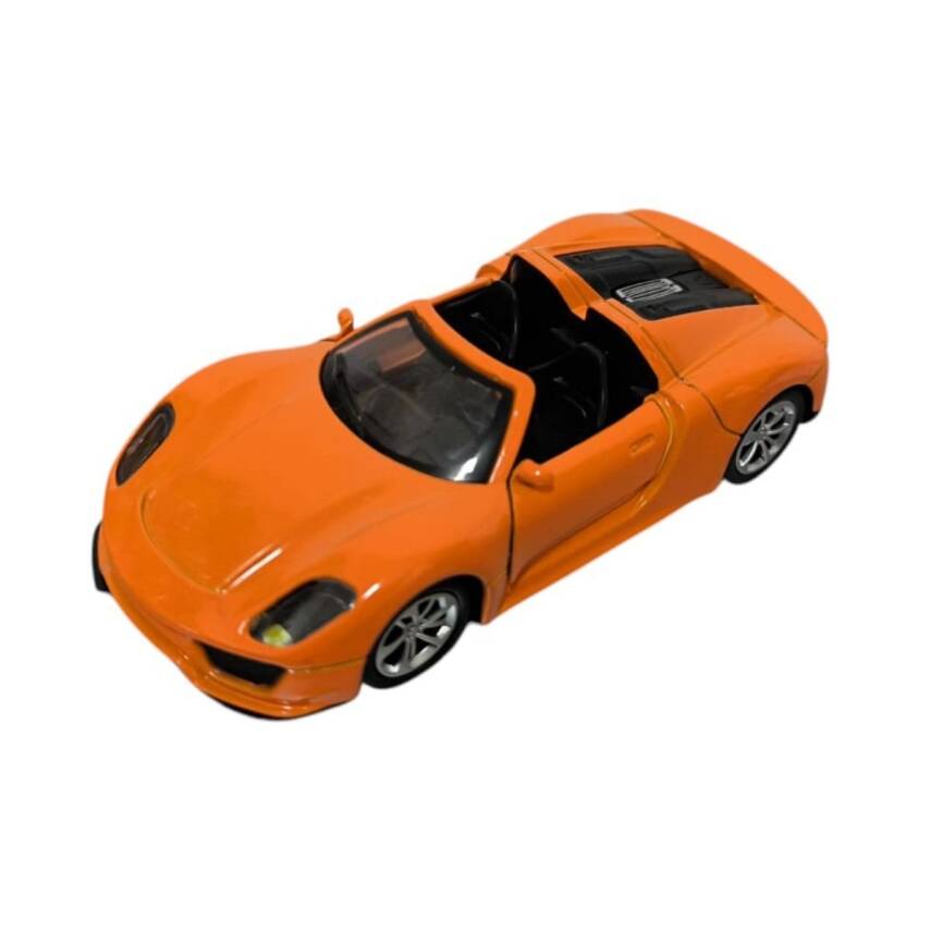 Asya Oyuncak Çek Bırak Metal Araba Pilli Fy6038-12D-Turuncu - 1