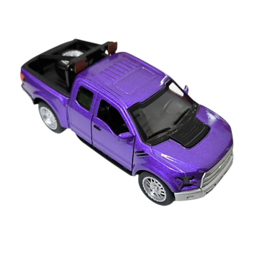 Asya Oyuncak Çek Bırak Metal Araba Pilli Fy6108-12D-Mor - 1