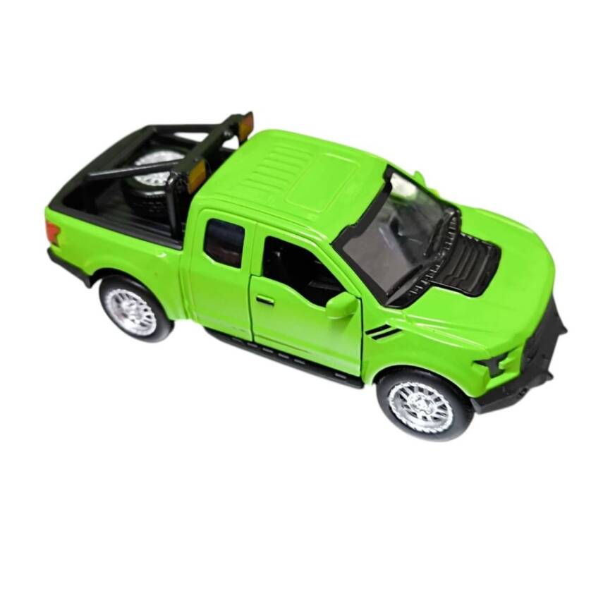 Asya Oyuncak Çek Bırak Metal Araba Pilli Fy6108-12D-Yeşil - 1