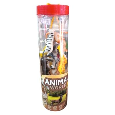 Asya Oyuncak Display Box Silindir Hayvanlar 6676-Kırmızı