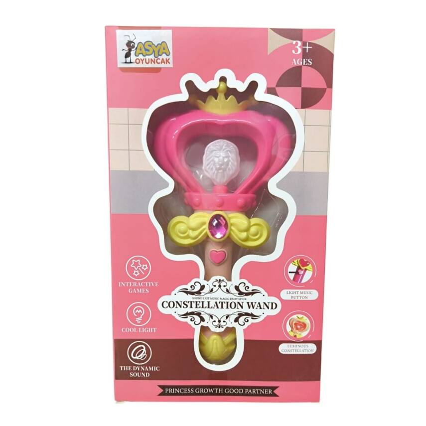 Asya Oyuncak Işıklı Ve Şarkı Söyleyen Peri Değneği 185-67-Pembe - 1