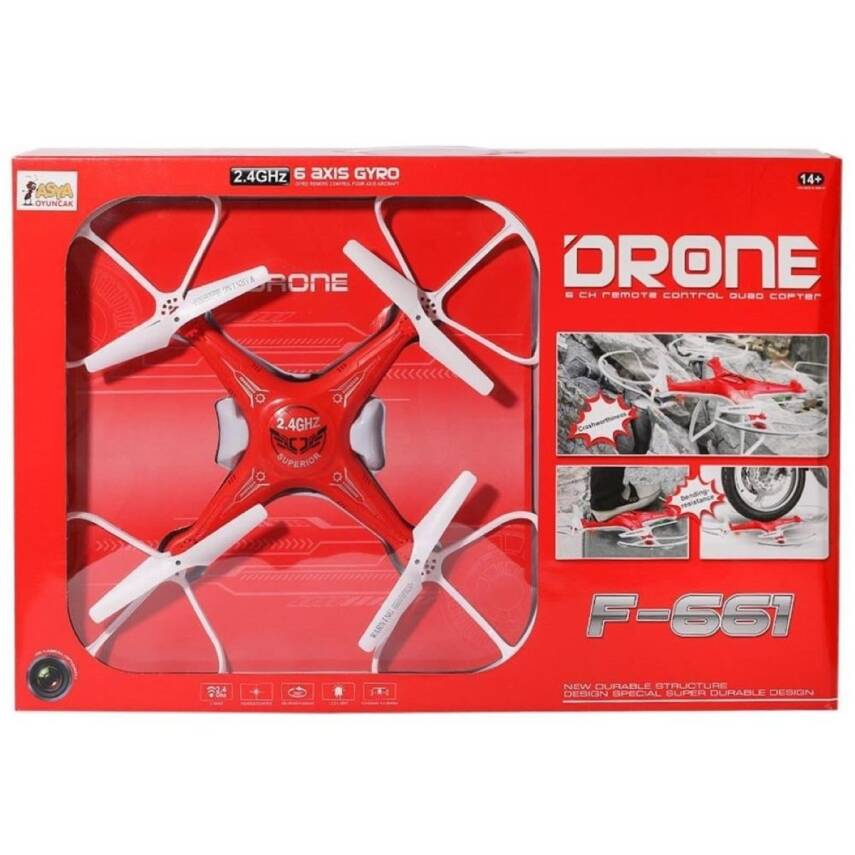 Asya Oyuncak Kameralı Dron 22571-F661-Kırmızı - 1