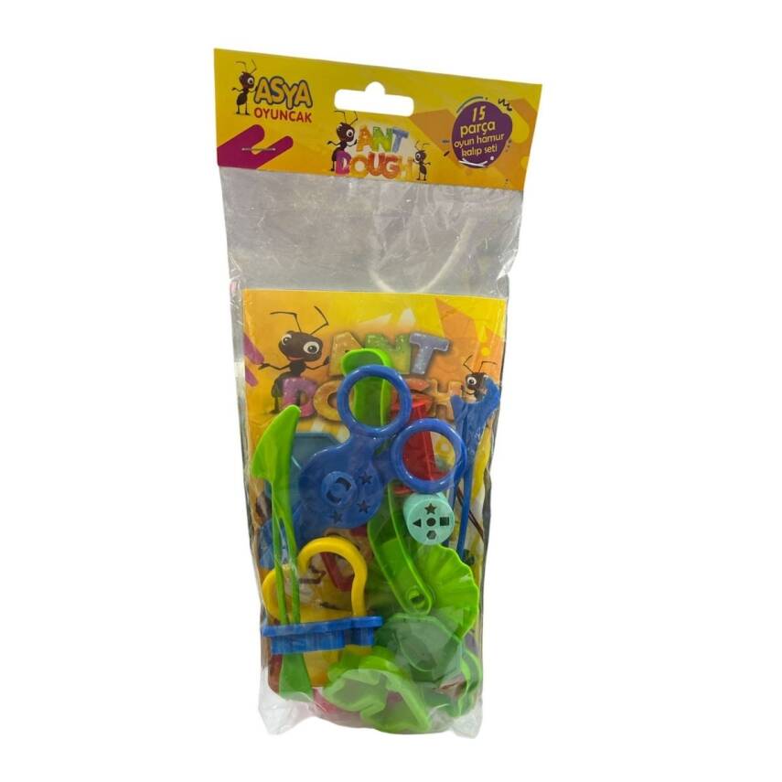 Asya Oyuncak Kartela Oyun Hamur Seti Asya-10006-Mavi Makaslı - 1