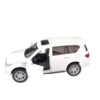 Asya Oyuncak Kt. Metal Işıklı Sesli Jeep Fy6208-12D-Beyaz Araba