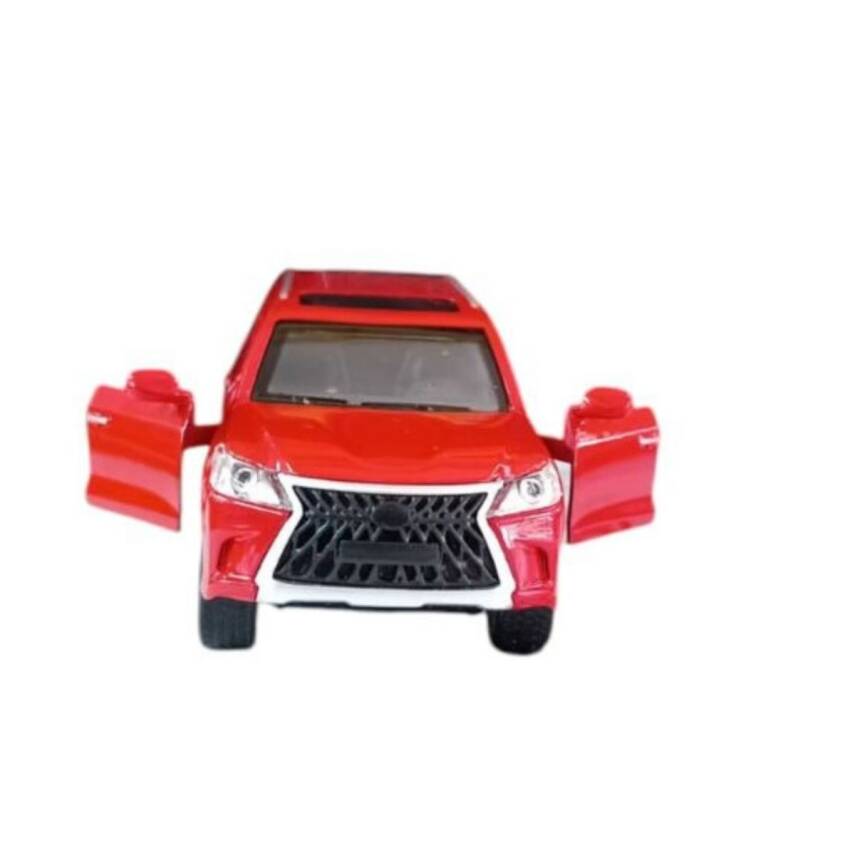 Asya Oyuncak Kt. Metal Işıklı Sesli Jeep Fy6208-12D-Kırmızı Araba - 3