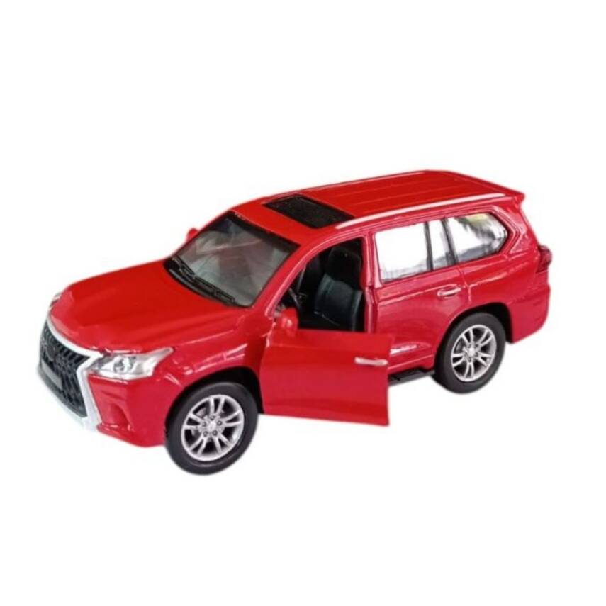 Asya Oyuncak Kt. Metal Işıklı Sesli Jeep Fy6208-12D-Kırmızı Araba - 2