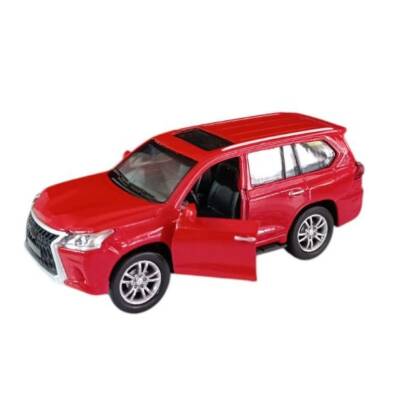 Asya Oyuncak Kt. Metal Işıklı Sesli Jeep Fy6208-12D-Kırmızı Araba - 2