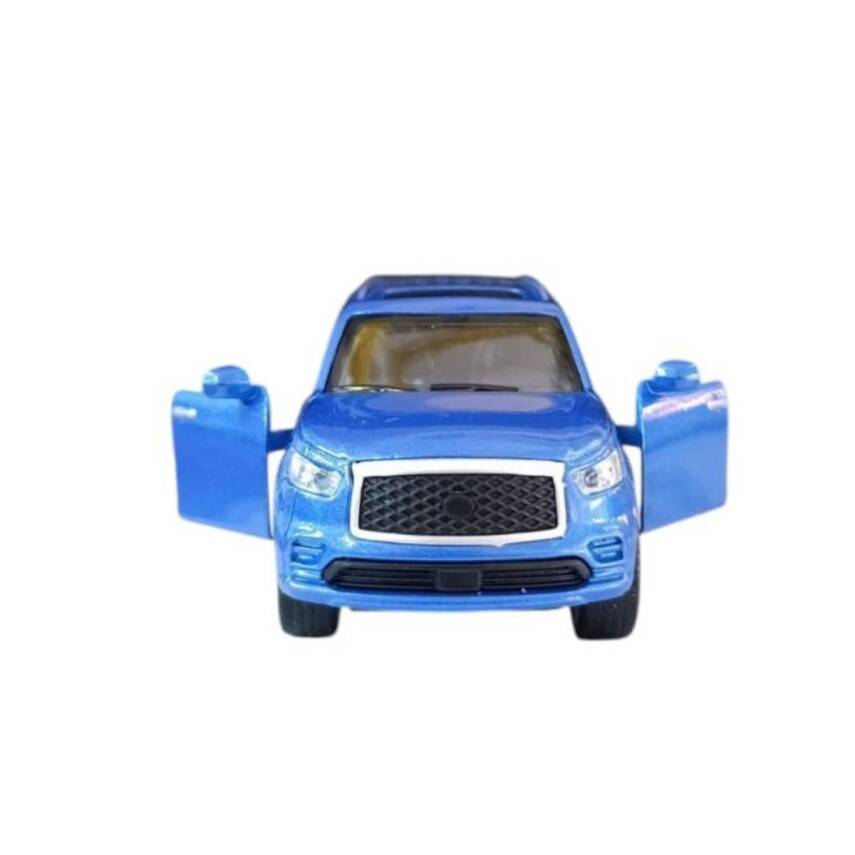 Asya Oyuncak Kt. Metal Işıklı Sesli Jeep Fy6208-12D-Mavi Araba - 3