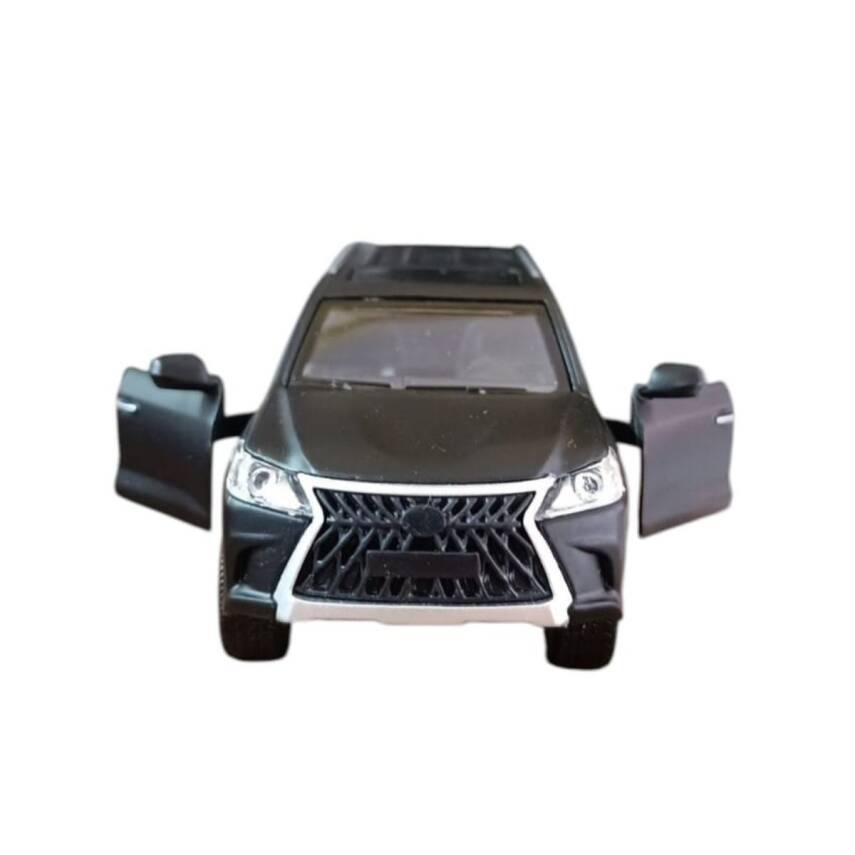 Asya Oyuncak Kt. Metal Işıklı Sesli Jeep Fy6208-12D-Siyah Araba - 3