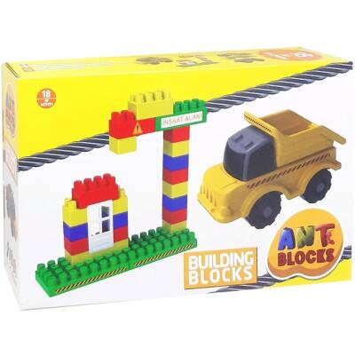 Asya Oyuncak Lego 40 Parça İnşaat Yapı Blokları Seti Ant006