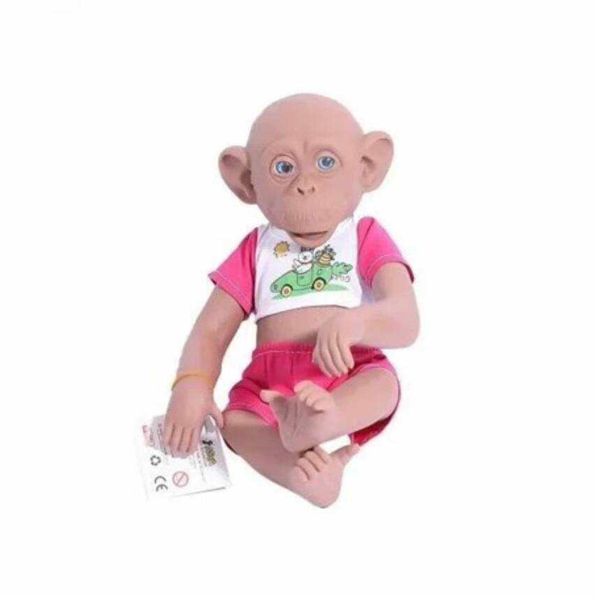 Asya Oyuncak Maymun 35 Cm Elf23301-Kırmızı - 1