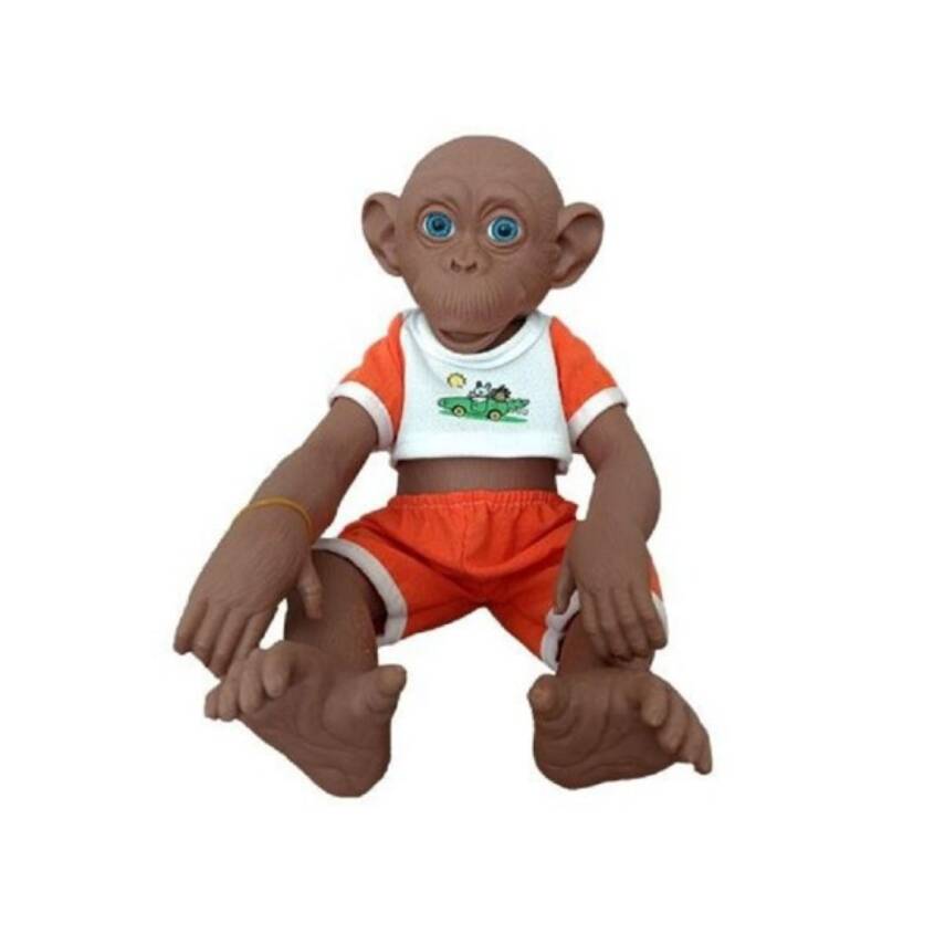 Asya Oyuncak Maymun 35 Cm Elf23301-Turuncu - 1