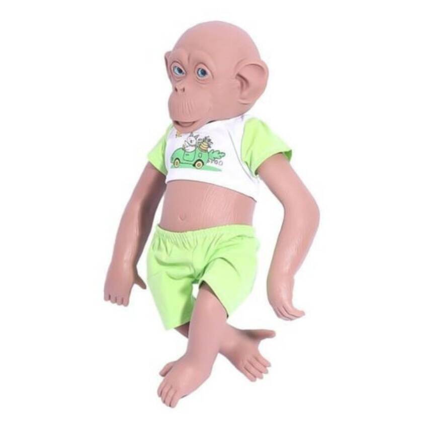 Asya Oyuncak Maymun 35 Cm Elf23301-Yeşil - 1