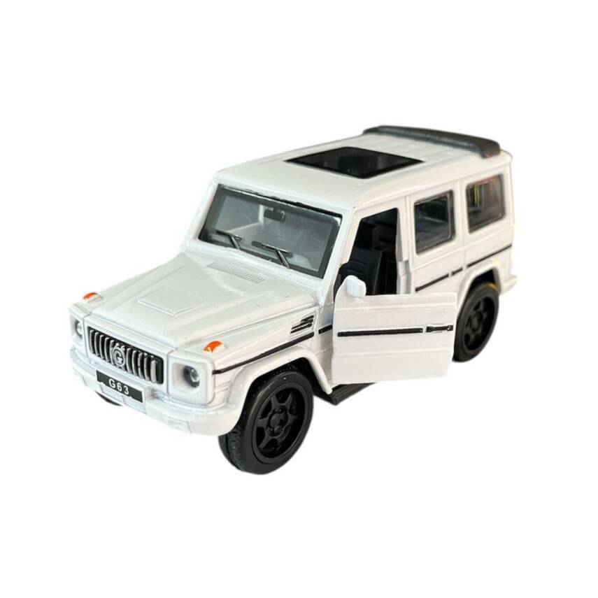 Asya Oyuncak Metal 1:36 Çekbırak Sesli Işıklı Jeep Fy6218-12d-Beyaz - 1