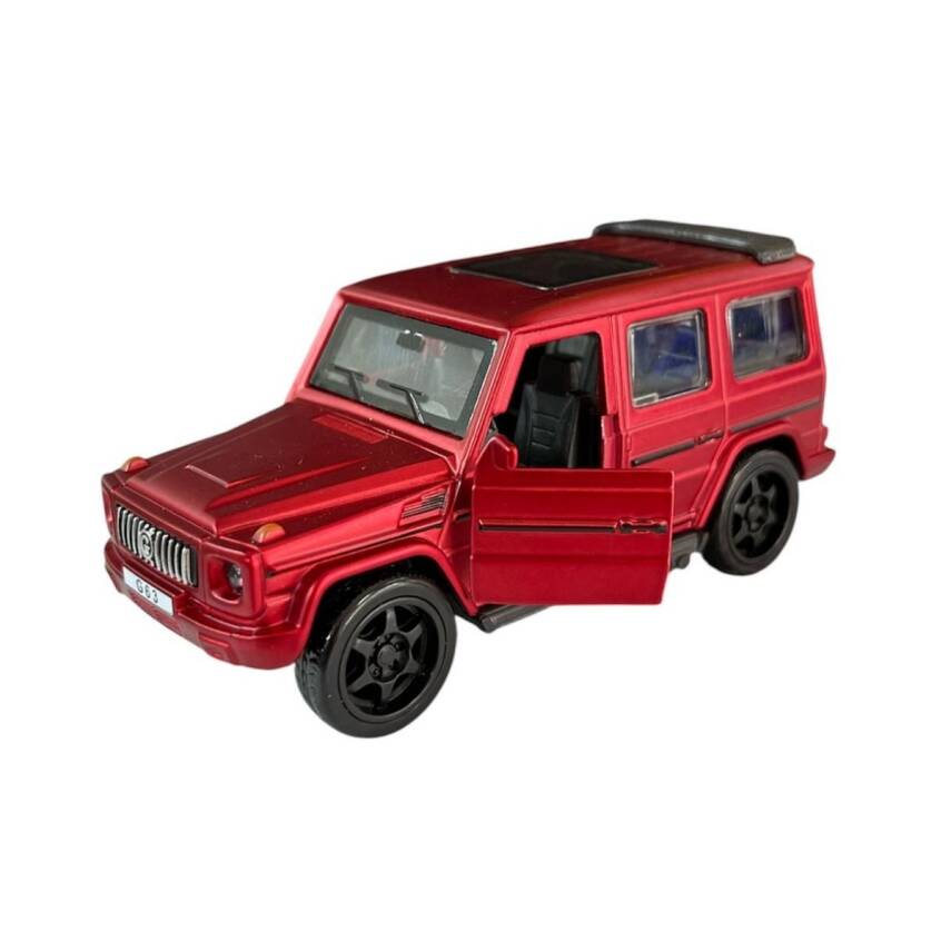 Asya Oyuncak Metal 1:36 Çekbırak Sesli Işıklı Jeep Fy6218-12d-Kırmızı - 1