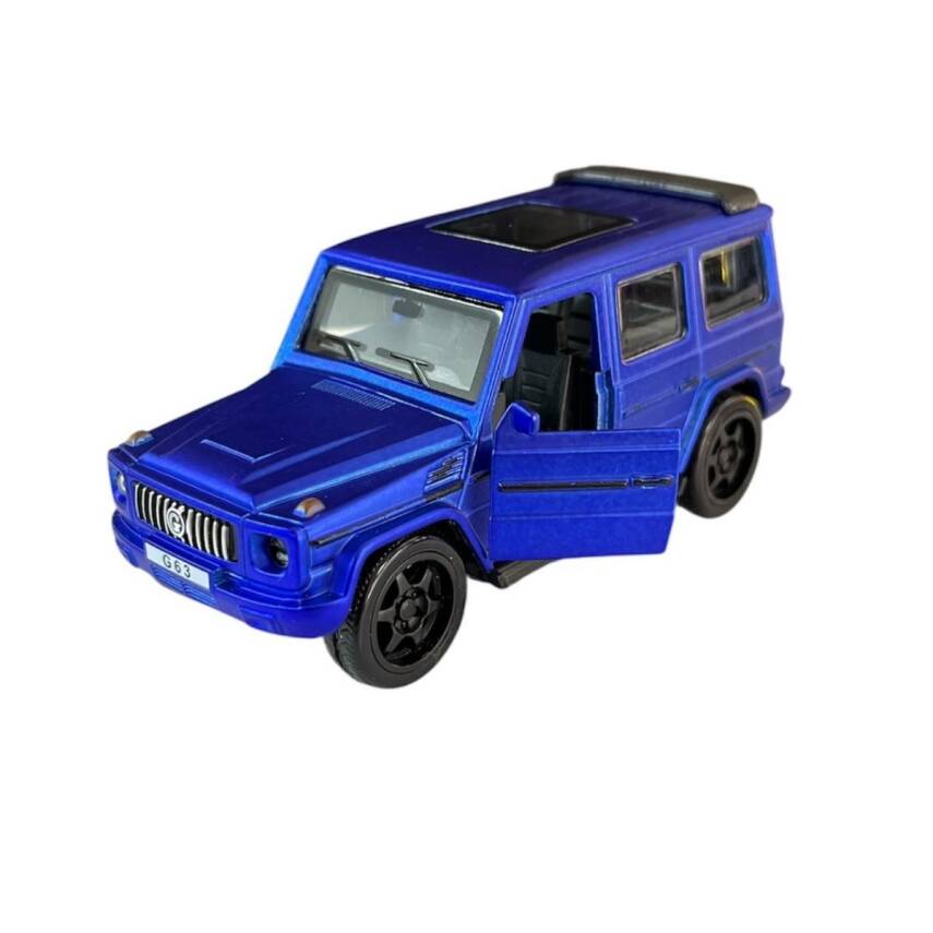 Asya Oyuncak Metal 1:36 Çekbırak Sesli Işıklı Jeep Fy6218-12d-Mavi - 1