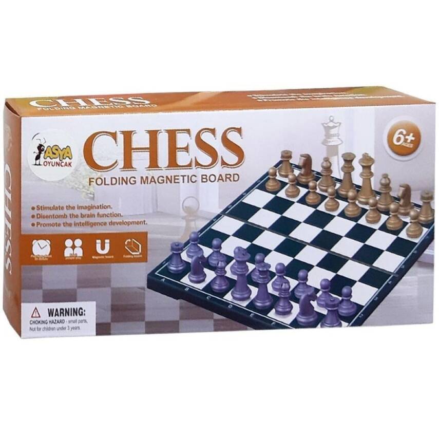 Asya Oyuncak Mıknatıslı Küçük Satranç Seti S2201-2A - 1
