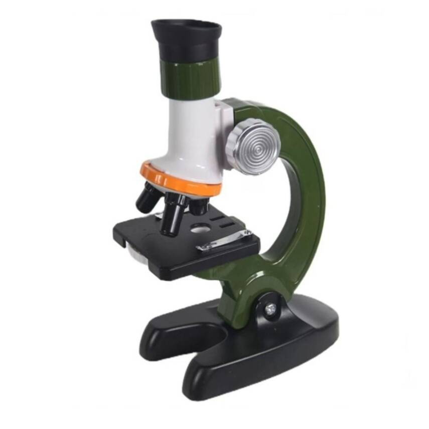 Asya Oyuncak Optics Bilimsel Mikroskop Seti (1200X) 22460-Lz8606-Yeşil - 1
