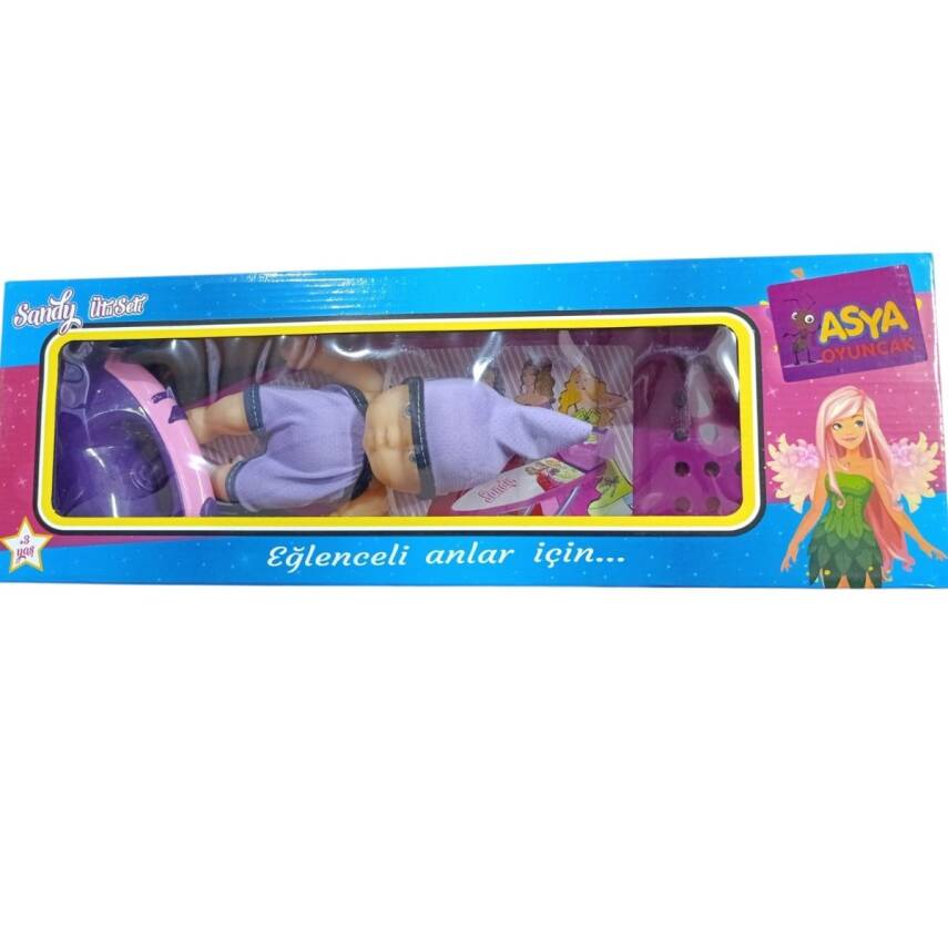 Asya Oyuncak Sandy Bebekli Ütü Seti SMK-003-Mor - 1