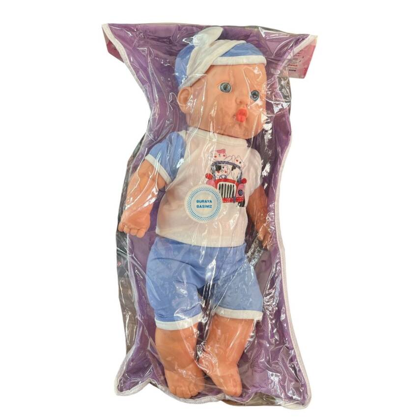 Asya Oyuncak Sesli Asya Bebek 35cm Elf23202-Mavi - 1