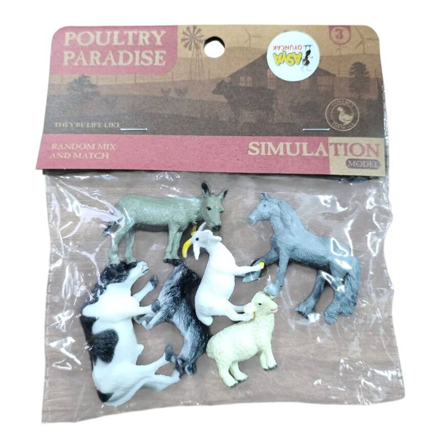 Asya Oyuncak Sımulatıon Model Pvc Hayvan Seti 0120-24 - 1
