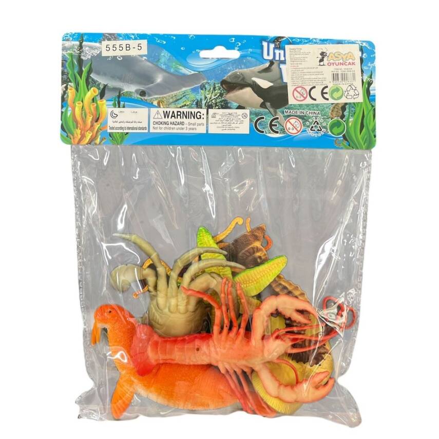 Asya Oyuncak Su Altı Dünyası Hayvan Figürleri 555B-5/6 - 2
