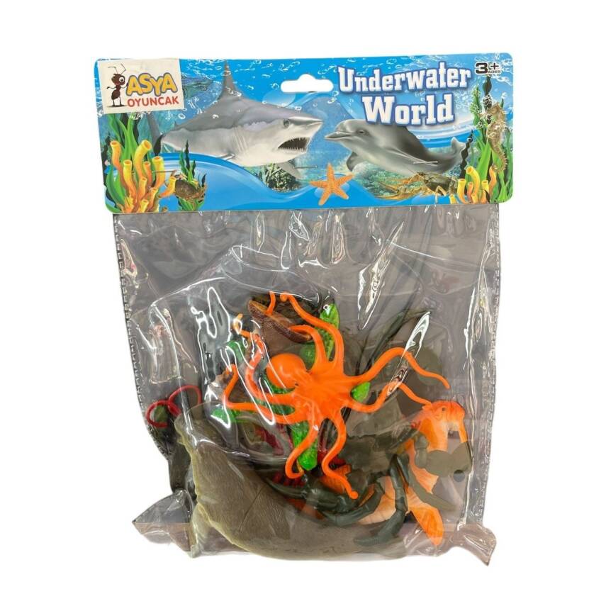 Asya Oyuncak Su Altı Dünyası Hayvan Figürleri 555B-5/6 - 1