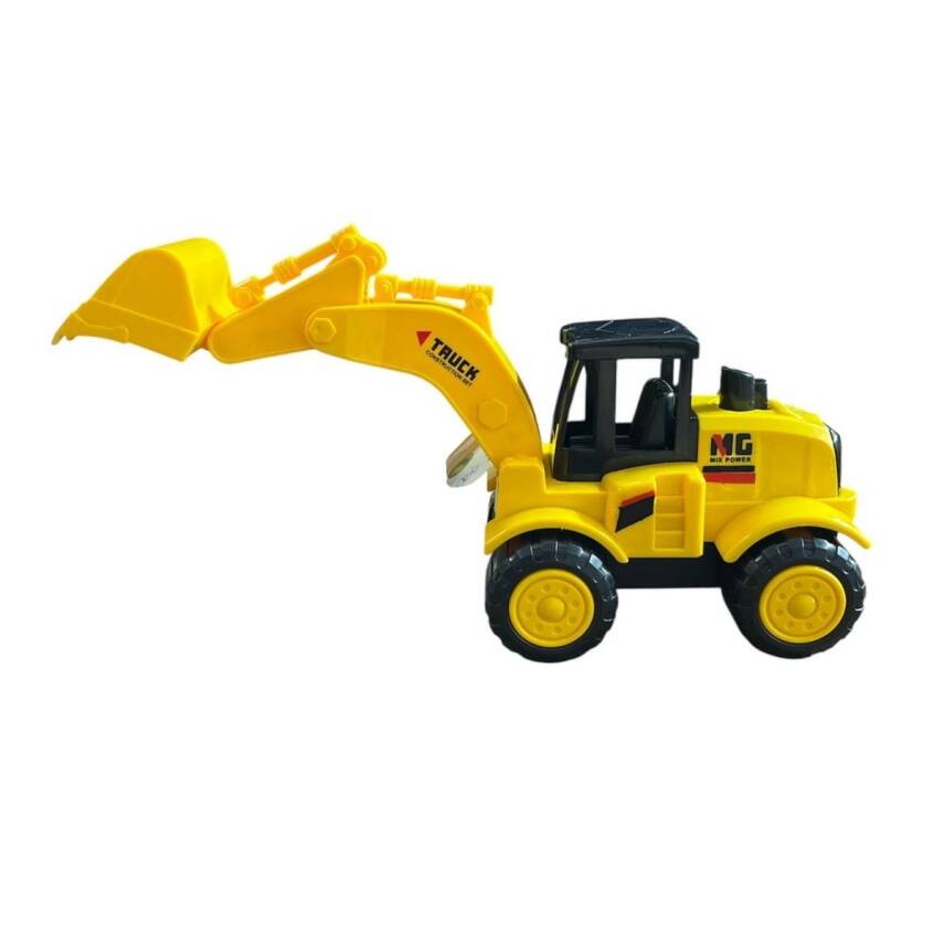 Asya Oyuncak Sürtmeli İnşaat Makineleri 7756S-7-Sarı Ekskavatör - 1